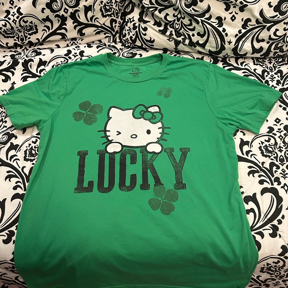 Sanrio Hello Kitty Lucky Green T-Shirt Women’s